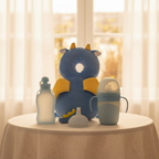 Pack Dragon Bleu - Table crème lumière dorée